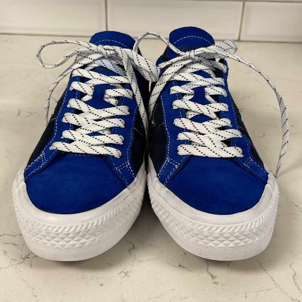 CONVERSE CONS ONE STAR PRO SUEDE OX  OBSIDIAN BLUE / BLACK Unisex Men 8 Women 10 - Picture 3 of 17